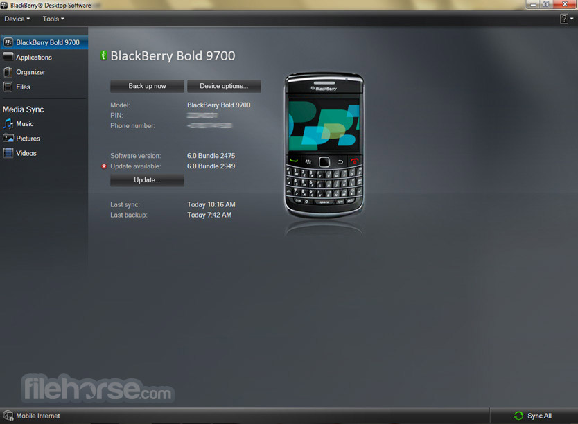 Blackberry 10 desktop software versions